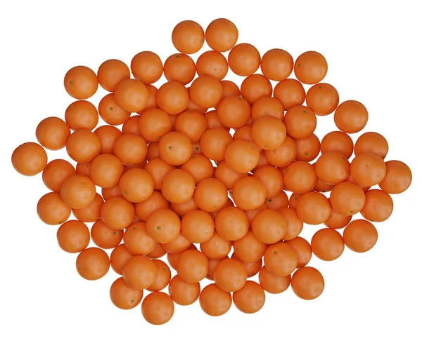 Orange Frukt Den Vita Bakgrunden Konvertering — Stockfoto