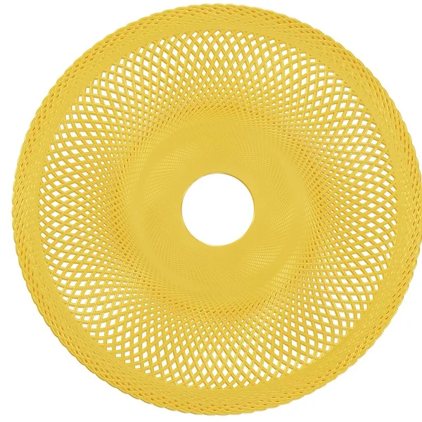 Goldene Blütenform Spirograph Symbol Darstellung — Stockfoto