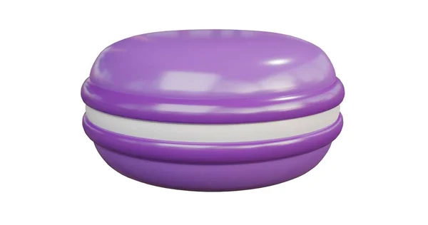 Фиолетовый Макарон Рендеринг — стоковое фото