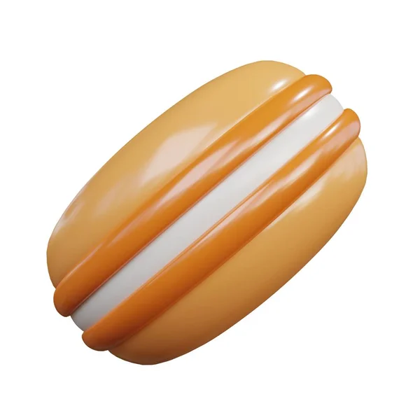 Orange Macaron Sida Bild Konvertering — Stockfoto