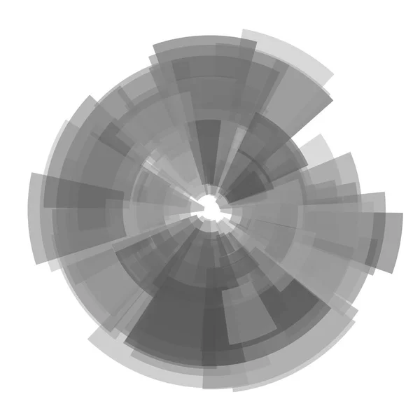 Czarny Okrąg Łuk Abstrakcyjne Tło Technologii — Zdjęcie stockowe