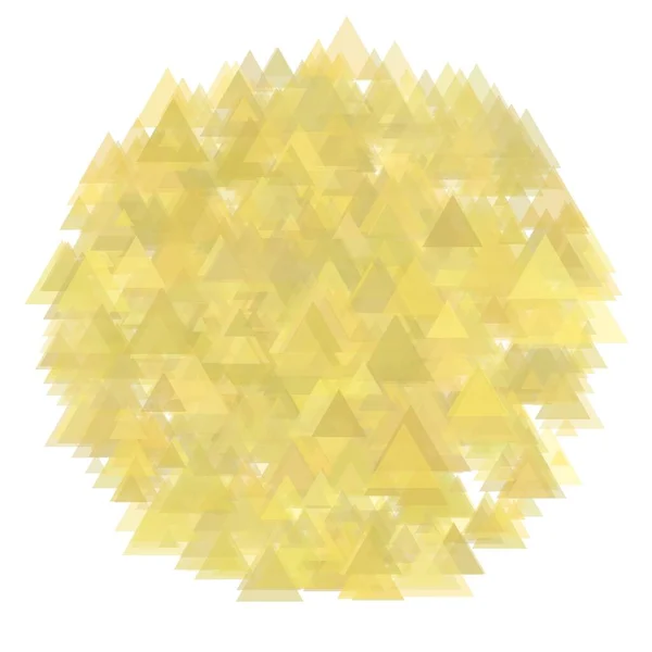 Gul Abstrakt Trianglar Slumpmässig Bakgrund — Stockfoto