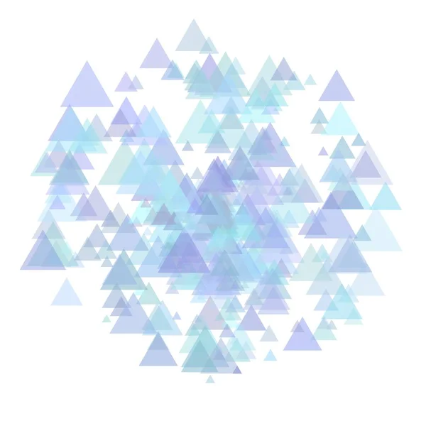 Triângulos Abstratos Azuis Roxos Fundo Aleatório — Fotografia de Stock