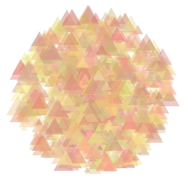 Gul Orange Och Rosa Abstrakta Trianglar Slumpmässiga Bakgrund — Stockfoto