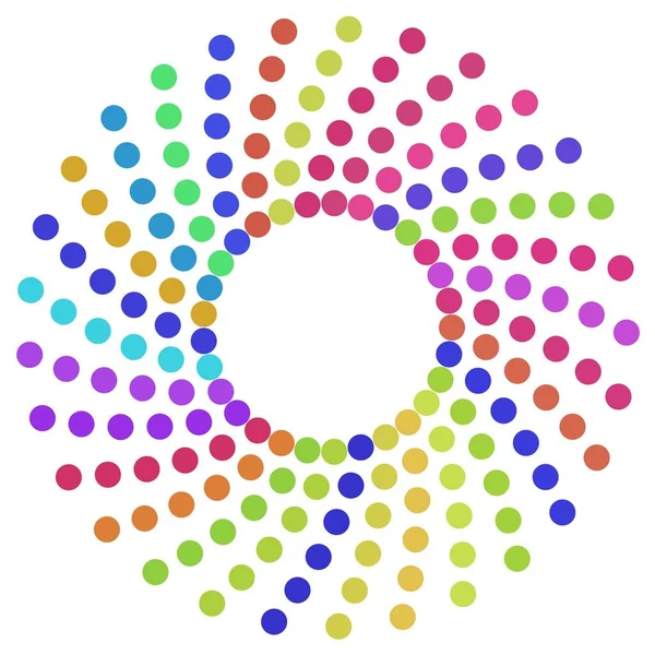 Círculo Colorido Meio Tom Espiral Quadro — Fotografia de Stock