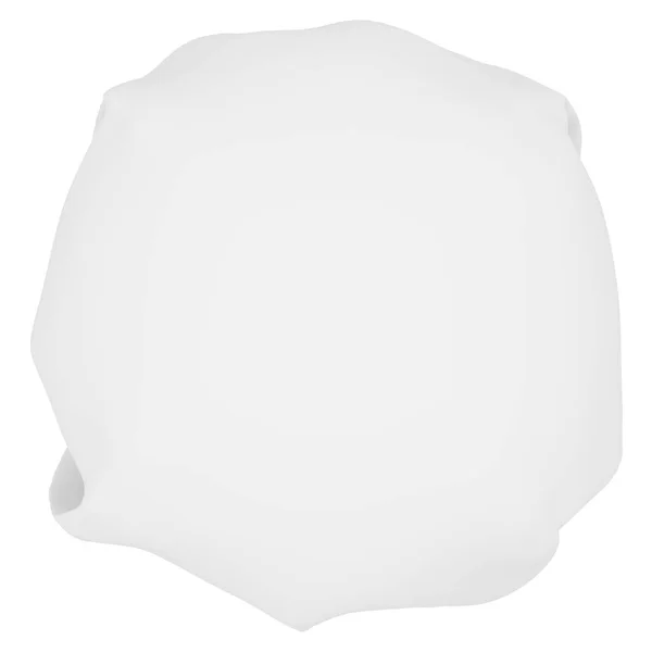 白色背景上的白布 3D渲染 — 图库照片