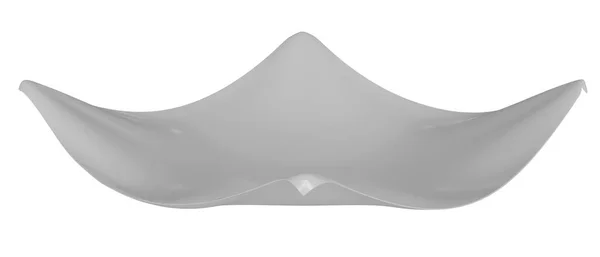 白い背景に白い布 3Dレンダリング — ストック写真