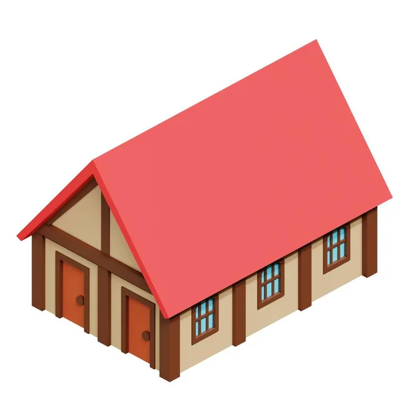 Medieval House Rendering — Stock Photo, Image