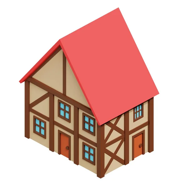 Medieval House Rendering — Stock Fotó