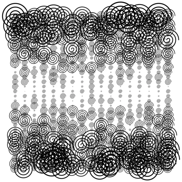 Fond Motif Aléatoire Spirale Dégradé Demi Tons Illustration Vectorielle — Image vectorielle