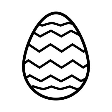 Beyaz ve siyah Paskalya yumurtaları. Vektör illüstrasyonu.