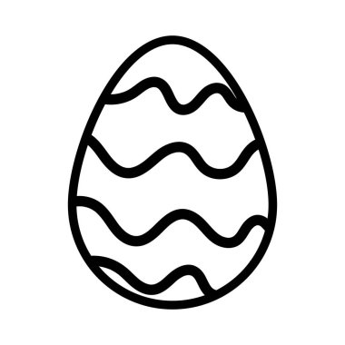 White and black Easter eggs. Vector illustration.