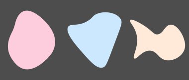 Soyut pastel şekil arkaplanı. Vektör illüstrasyonu.