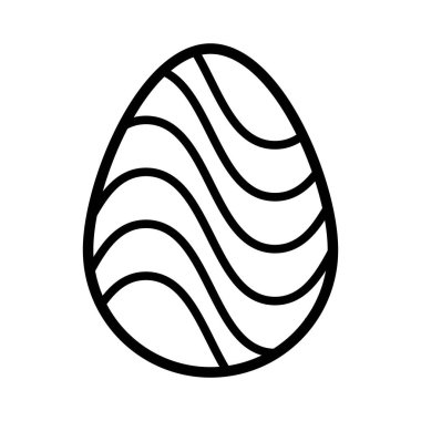 Beyaz ve siyah Paskalya yumurtaları. Vektör illüstrasyonu.