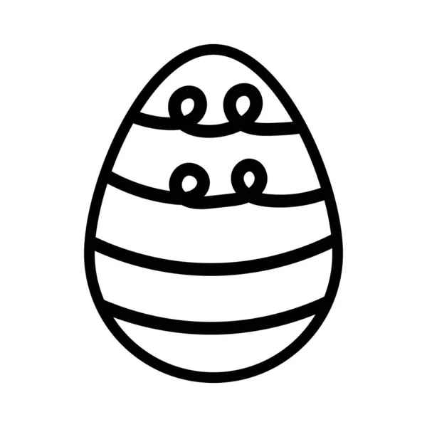 Beyaz Siyah Paskalya Yumurtaları Vektör Illüstrasyonu — Stok Vektör