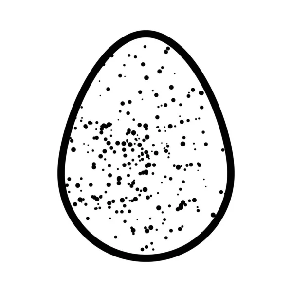 Huevos Pascua Blancos Negros Ilustración Vectorial — Vector de stock