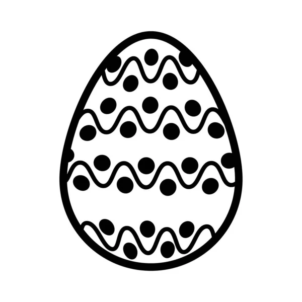White Black Easter Eggs Vector Illustration — 图库矢量图片
