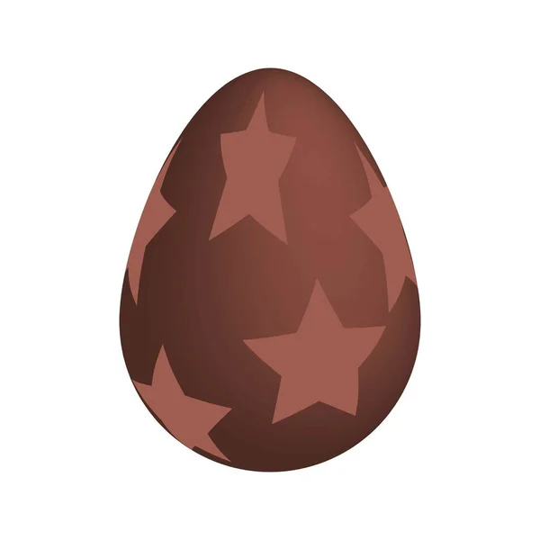 Chocolate Easter Eggs Vector Illustration — Vetor de Stock
