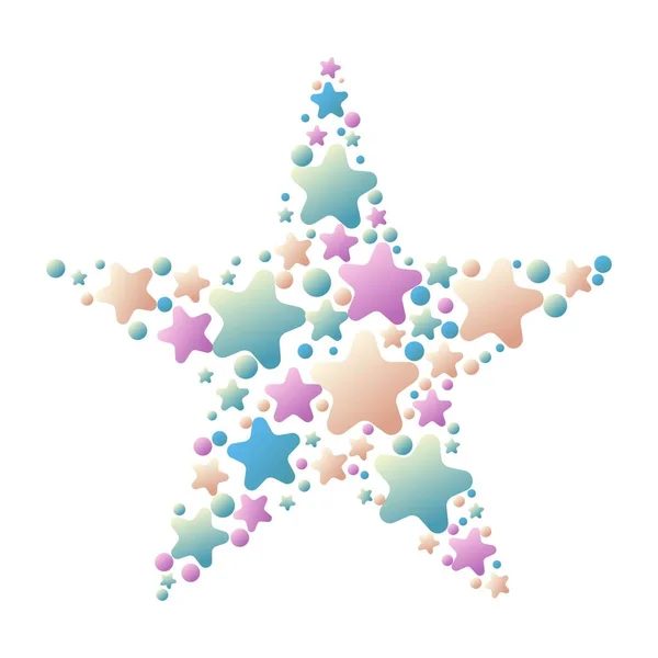 Dekorative Sterne Ikone Vektorillustration — Stockvektor