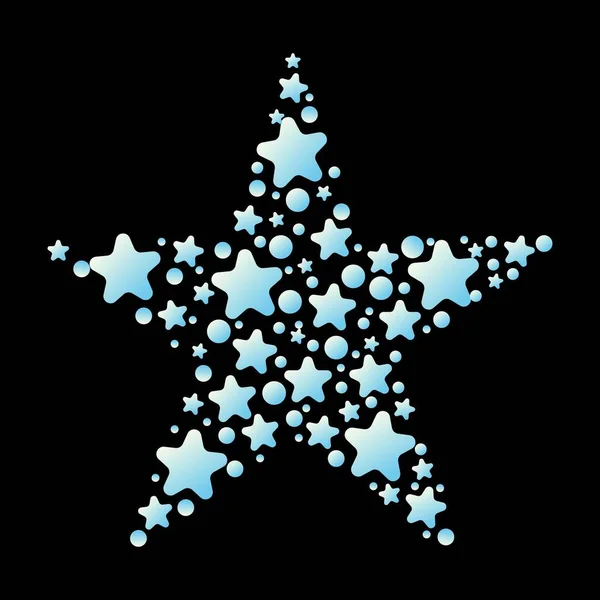 Dekorációs Csillagok Ikon Vektorillusztráció — Stock Vector