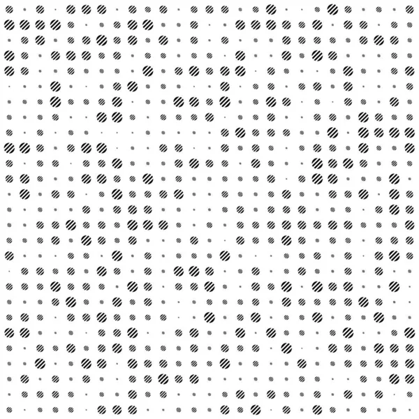 Circles Line Halftone Random Pattern Background Vector Illustration — Stock Vector