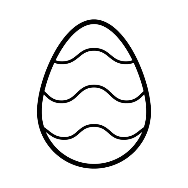 White Black Easter Eggs Vector Illustration —  Vetores de Stock