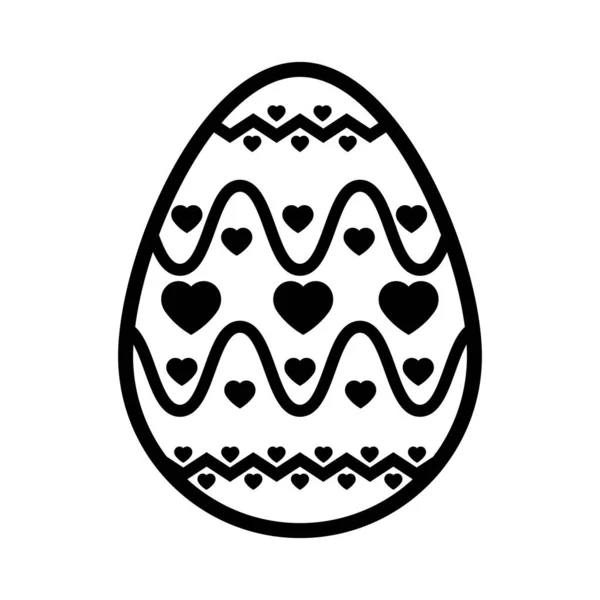White Black Easter Eggs Vector Illustration — Stock vektor