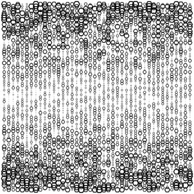 Altıgenler, yarım ton eğimli rastgele model arka plan. Vektör illüstrasyonu.