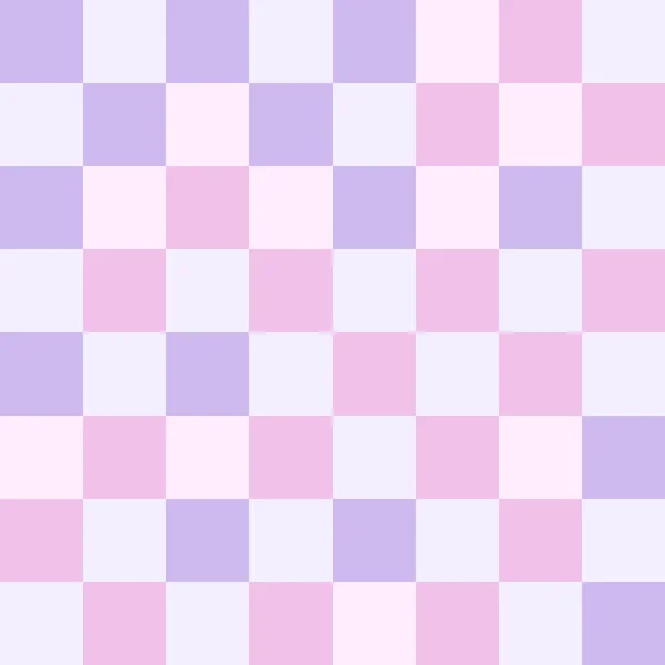 Рожевий Фіолетовий Пастельний Шаховий Фон — стоковий вектор