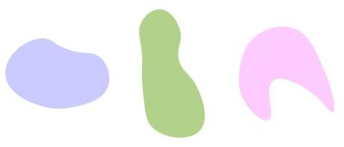 Soyut pastel şekil arkaplanı. Vektör illüstrasyonu.