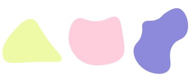 Soyut pastel şekil arkaplanı. Vektör illüstrasyonu.