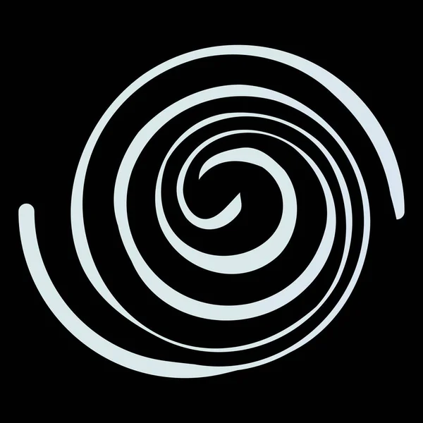 Espiral Decorativa Gradiente Pastel Ilustración Vectorial — Vector de stock