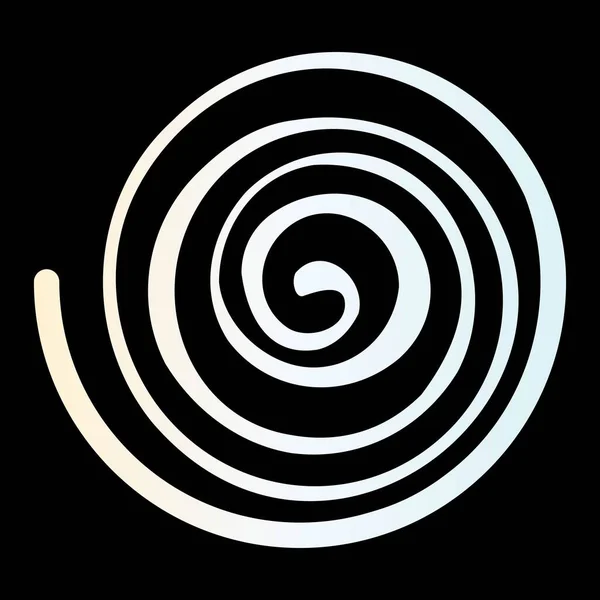 Gradiente Pastel Espiral Decorativa Ilustração Vetorial — Vetor de Stock