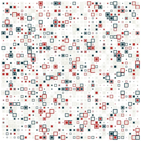 Squares Halftone Random Pattern Background Vector Illustration — Stock Vector