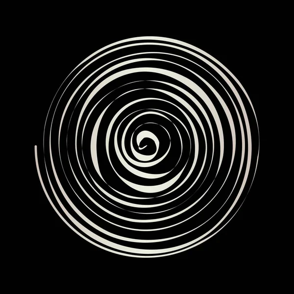 Espiral Decorativa Gradiente Pastel Ilustración Vectorial — Vector de stock