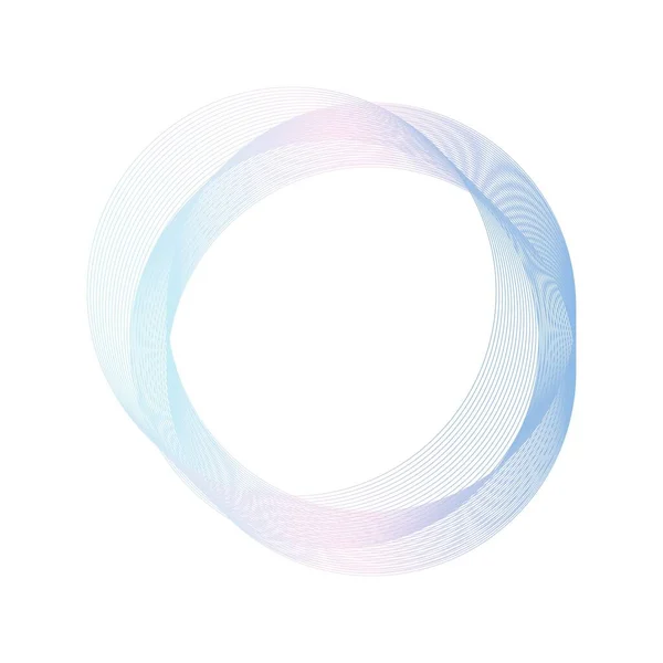 Αφηρημένο Ροζ Και Μπλε Κύκλο Κύμα Φόντο Πλαίσιο Εικονογράφηση Διανύσματος — Διανυσματικό Αρχείο