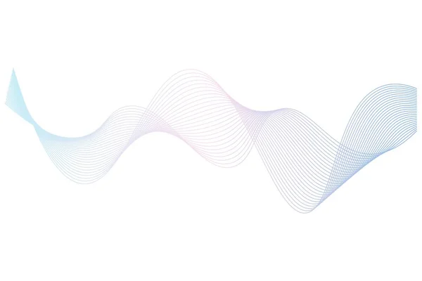 Fond Vague Pastel Bleu Rose Illustration Vectorielle — Image vectorielle