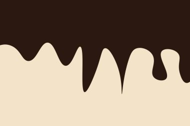 Çikolata arka planda kalıyor. Vektör illüstrasyonu.