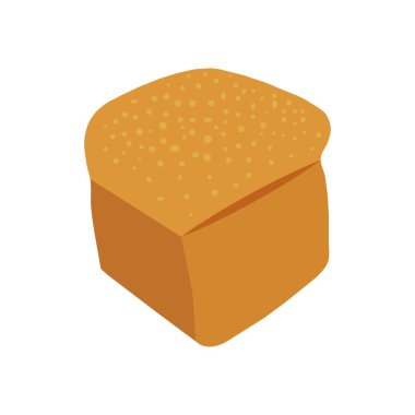 Bir somun ekmek ikonu. Vektör illüstrasyonu.