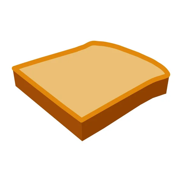 Ikona Krojonego Chleba Ilustracja Wektora — Wektor stockowy