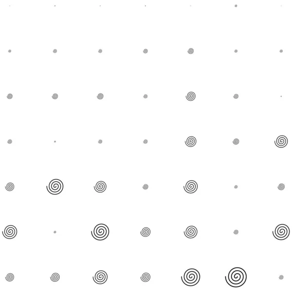 Spirale Halbtongradienten Zufällige Muster Hintergrund Vektorillustration — Stockvektor