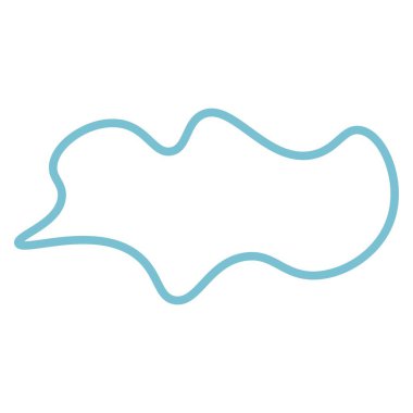 Soyut pastel şekil çizgisi. Vektör illüstrasyonu.