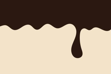 Çikolata arka planda kalıyor. Vektör illüstrasyonu.