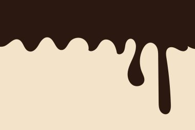 Çikolata arka planda kalıyor. Vektör illüstrasyonu.