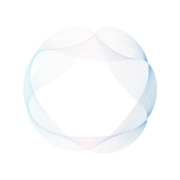 Abstract Roze Blauwe Cirkel Golf Frame Achtergrond Vectorillustratie — Stockvector