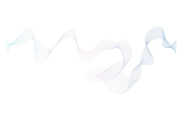 Blue Pink Pastel Wave Background Vector Illustration — Stock Vector