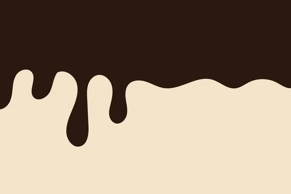 Csokoládé Csepp Háttérben Vektorillusztráció — Stock Vector