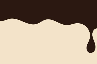 Çikolata arka planda kalıyor. Vektör illüstrasyonu.