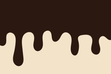 Çikolata arka planda kalıyor. Vektör illüstrasyonu.