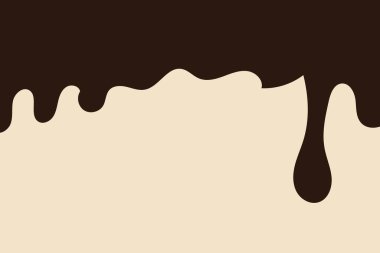 Çikolata arka planda kalıyor. Vektör illüstrasyonu.